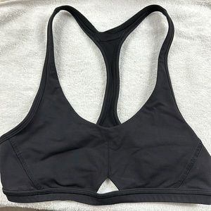 black bra triangle in front